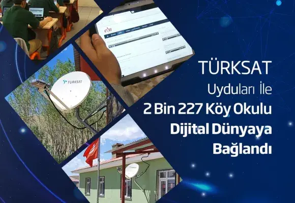 Türksat Uyduları ile 2 bin 227 Köy Okulu Dijital Dünyaya Bağlandı