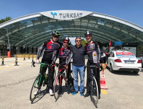 Cyclists pay homage to the Martyrs of July 15th at Türksat
