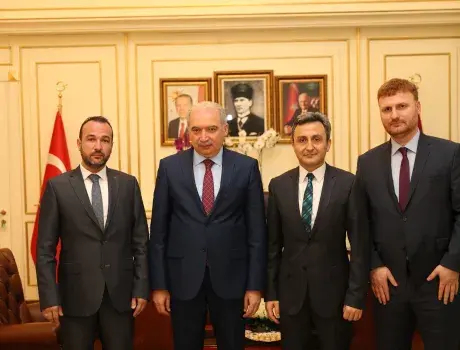 Türksat pays IBB Mayor, Mevlüt Uysal a visit