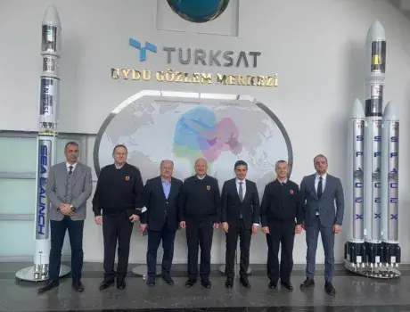 MEBS Başkanı Türksat'ı Ziyaret Etti