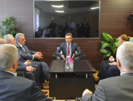 AK Parti heyeti Türksat’ı ziyaret etti