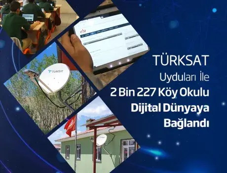Türksat Uyduları ile 2 bin 227 Köy Okulu Dijital Dünyaya Bağlandı