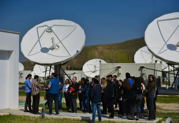 Türk Hava Kurumu Üniversitesi’nden Türksat’a ziyaret