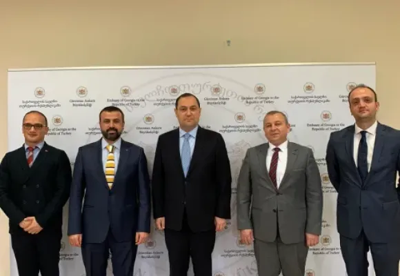 Türksat heyeti Gürcistan Büyükelçisini ziyaret etti
