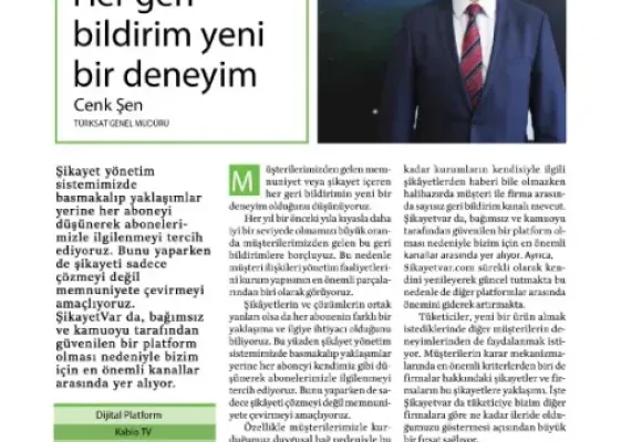 Türksat Kablo, A.C.E. Awards Ödüllerinde Yine Birinci Oldu